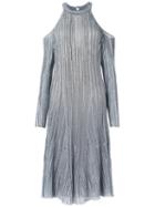 Gig - Cold Shoulder Dress - Women - Polyester/viscose - M, Women's, Grey, Polyester/viscose
