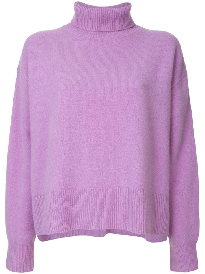 Le Ciel Bleu Turtle Neck Jumper - Purple