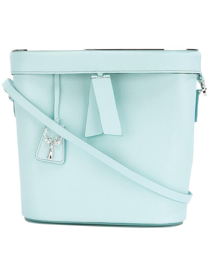 Savas Victoria Crossbody Bag, Women's, Blue, Calf Leather/metal (other)