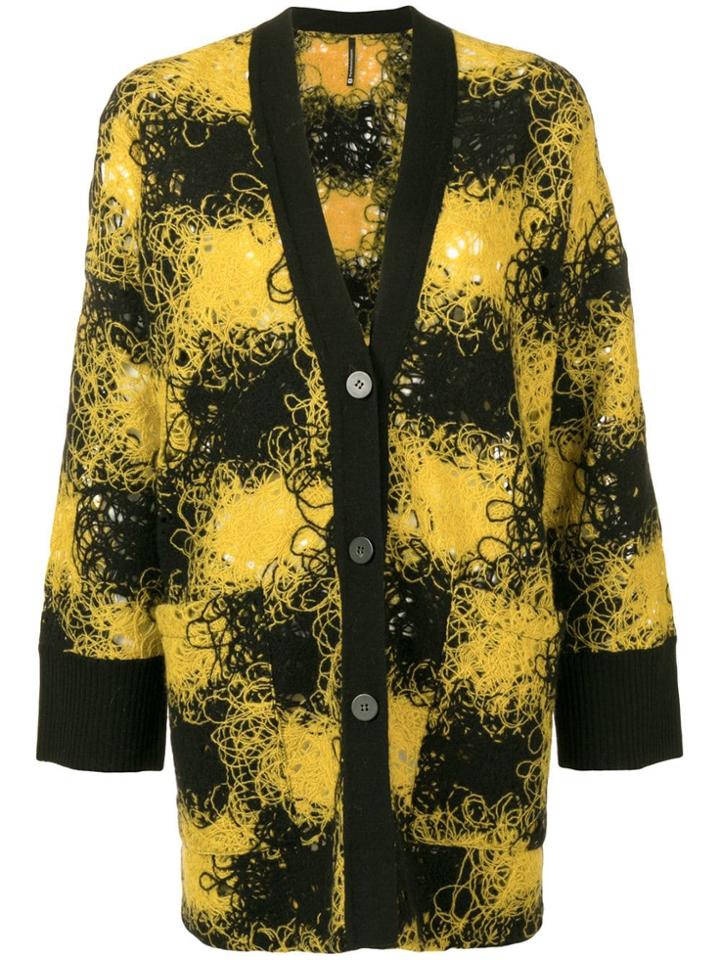 Pierantoniogaspari Longline Check Cardigan - Yellow