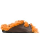 Anya Hindmarch Shearling Sandals - Brown