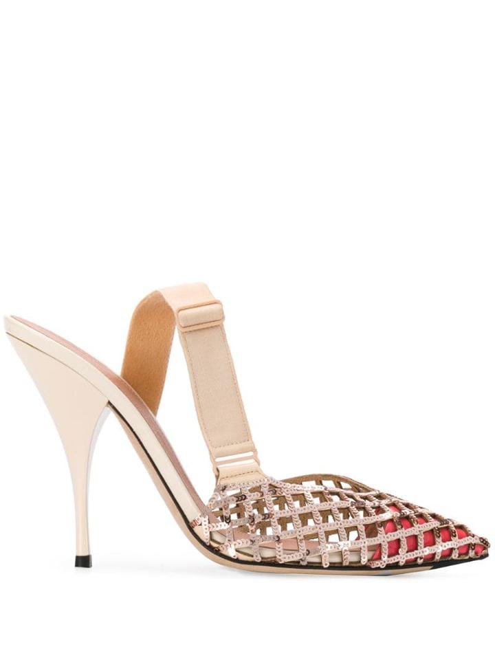 Marco De Vincenzo Decollete Micro-paielletes 110 Embellished Pumps -