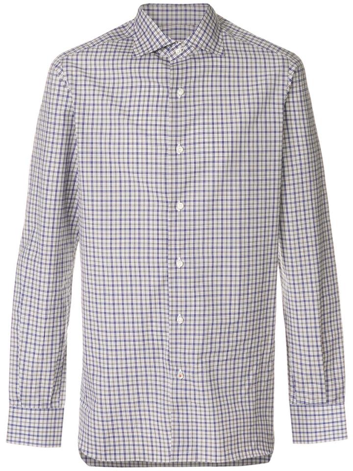 Isaia Classic Checked Shirt - Multicolour
