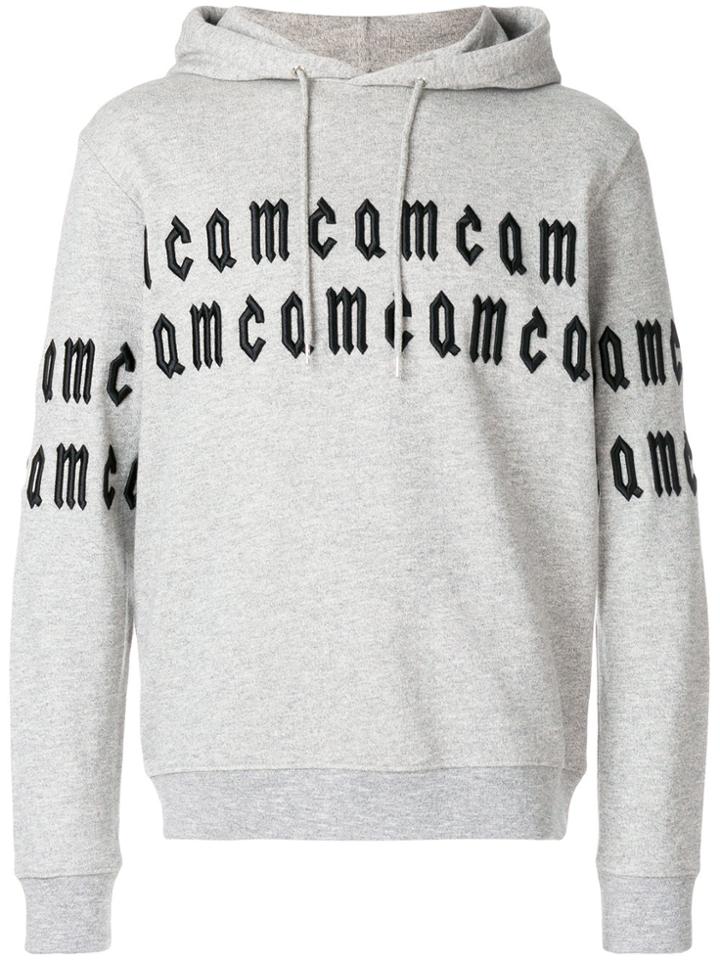 Mcq Alexander Mcqueen Repeated Logo Hoodie - Grey