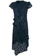 Kolor - Polka Dot Dress - Women - Polyester - 3, Blue, Polyester