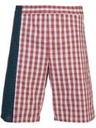 Gosha Rubchinskiy Check Bermuda Shorts - Red