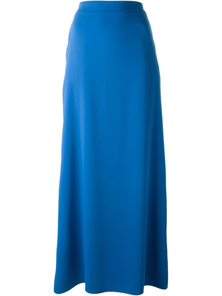 P.a.r.o.s.h. Classic Maxi Skirt, Women's, Size: Small, Blue, Polyester