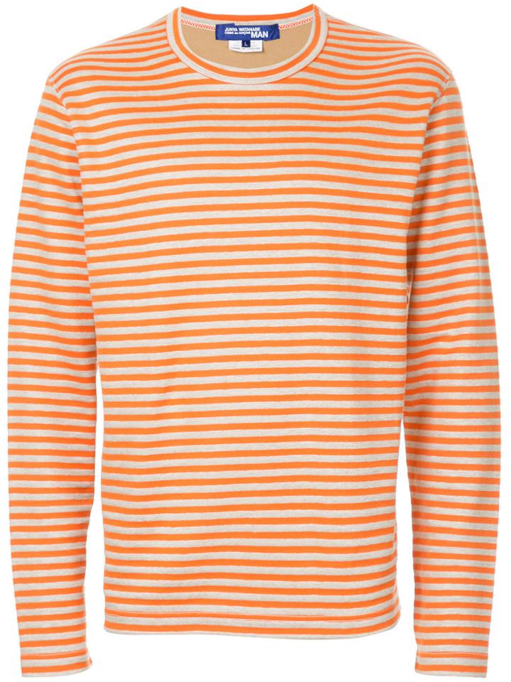 Junya Watanabe Comme Des Garçons Man Striped Jumper - Yellow & Orange