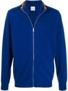 Paul Smith Fine Knit Zipped Jacket - Blue