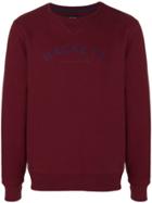 Hackett Logo Print Sweatshirt - Red