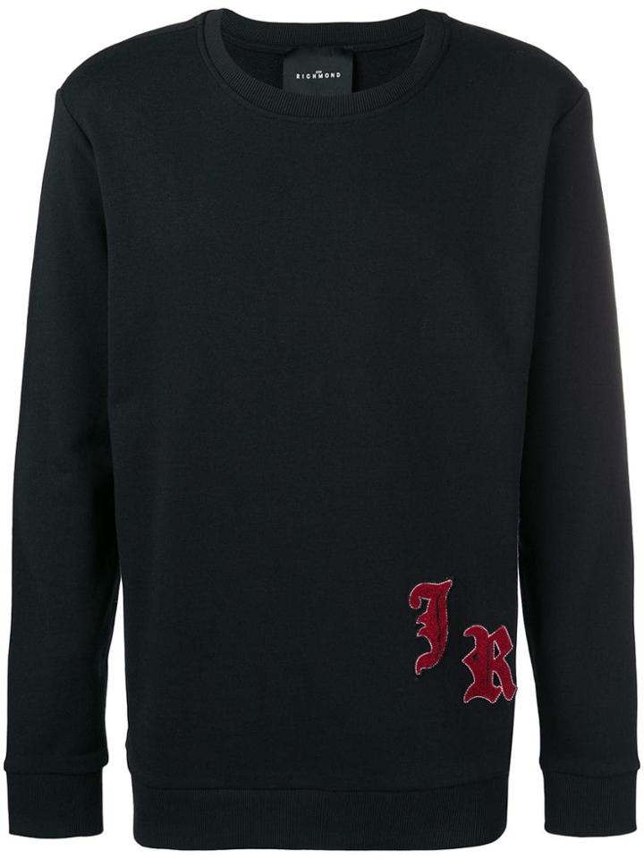 John Richmond Initials Patch Sweatshirt - Black