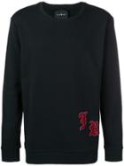 John Richmond Initials Patch Sweatshirt - Black
