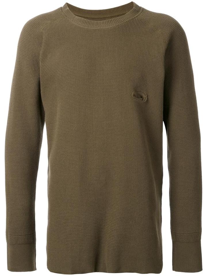 Bukht 'big Waffle' Jumper, Men's, Size: 1, Green, Cotton