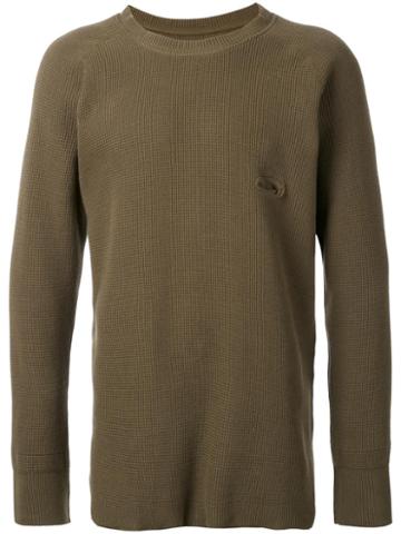 Bukht 'big Waffle' Jumper, Men's, Size: 1, Green, Cotton