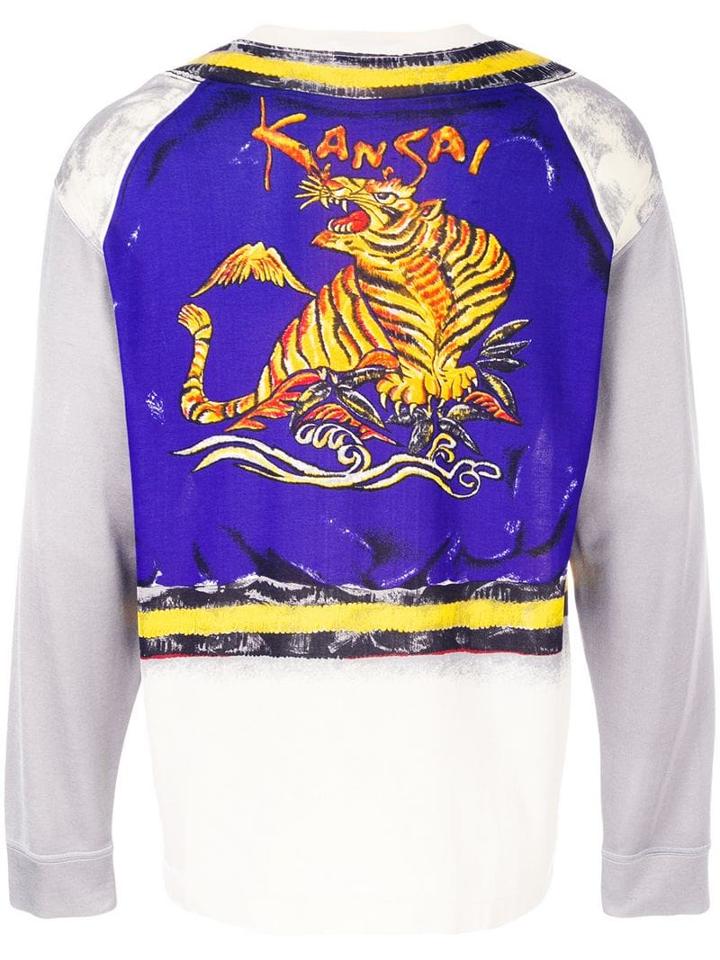 Kansai Yamamoto Pre-owned Tiger Printed Layered Top - Multicolour