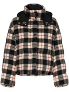 Moncler Caille Checked Down Jacket - Black