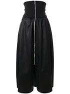 Paco Rabanne Zip Front Skirt - Black
