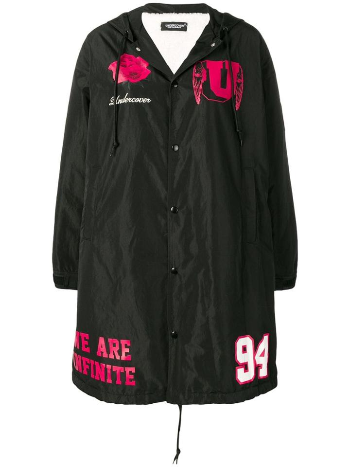 Undercover Buttoned Up Raincoat - Black