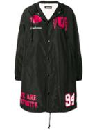 Undercover Buttoned Up Raincoat - Black