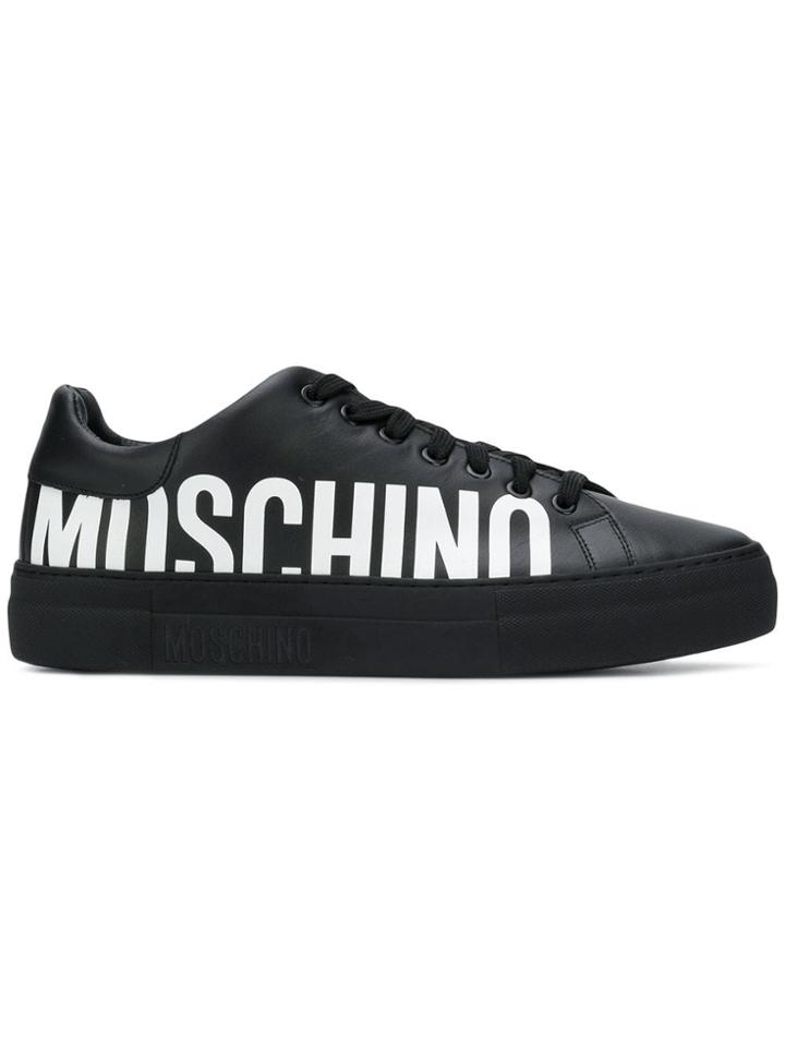 Moschino Low-top Logo Sneakers - Black