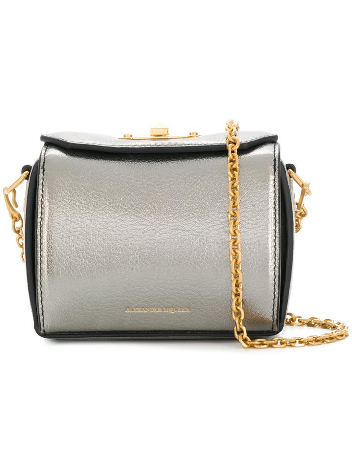 Alexander Mcqueen Mini Shoulder Bag - Metallic