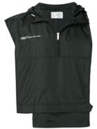 Heliot Emil Asymmetric Hooded Jacket - Black