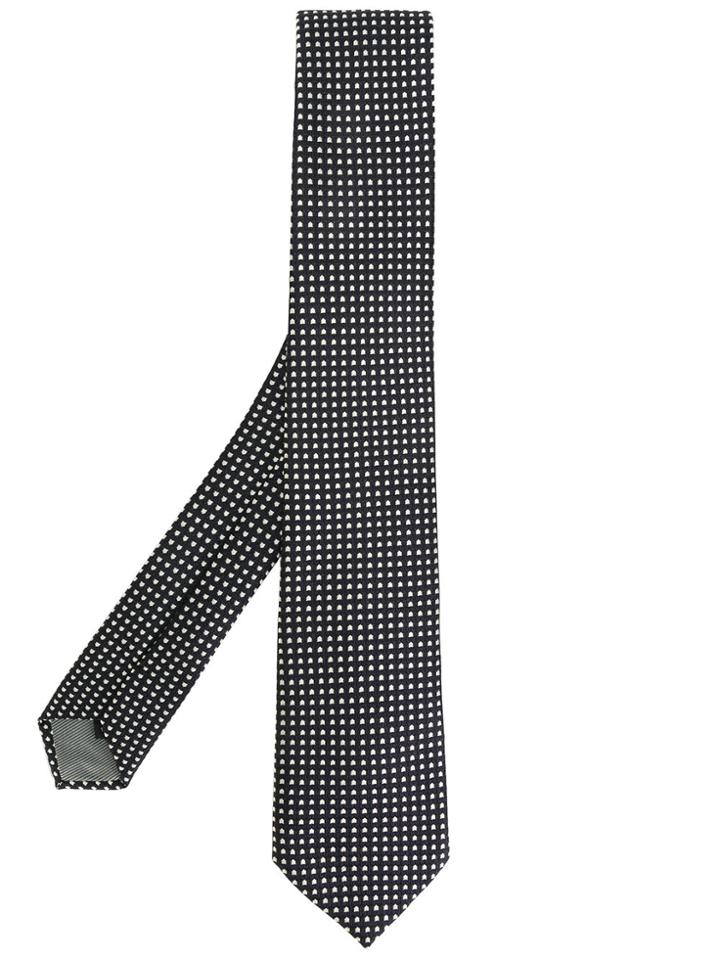 Dell'oglio Polka-dot Tie - Black