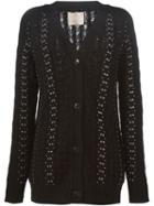 Laneus Studded Cable Knit Cardigan