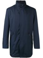 Giorgio Armani Single Breasted Coat, Men's, Size: 50, Blue, Polyester/polyamide