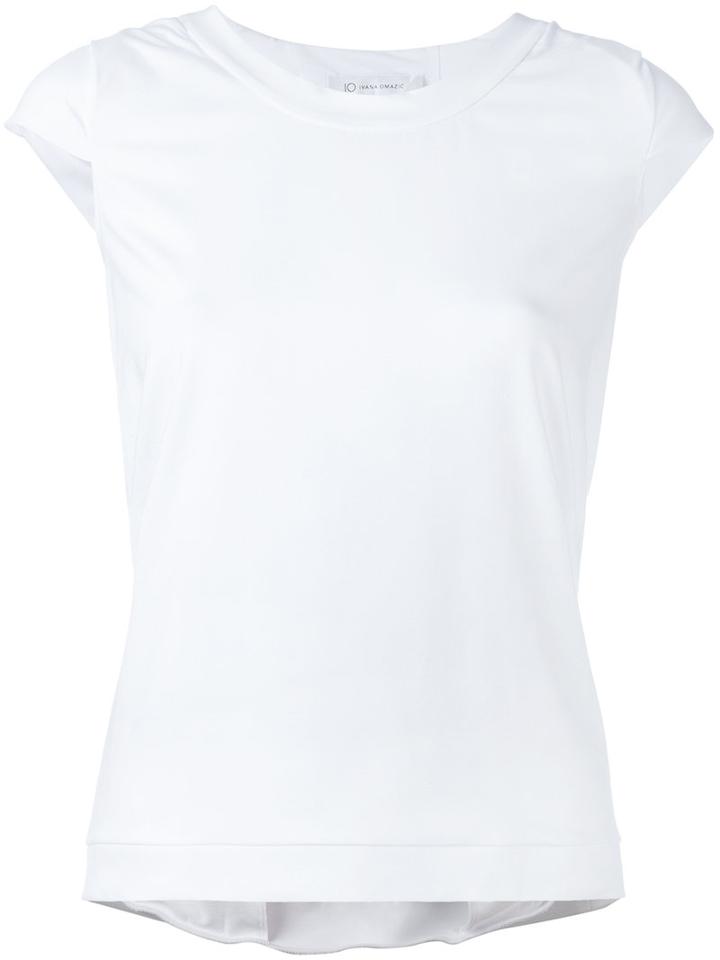 Plain T-shirt - Women - Cotton/spandex/elastane - M, White, Cotton/spandex/elastane, Io Ivana Omazic