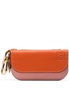 Loewe Orange Gate Mini Leather Wallet