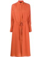 Joseph Midi Shirt Dress - Orange