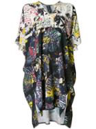 Zero + Maria Cornejo Abstract Print Shift Dress, Women's, Size: 14, Silk/spandex/elastane