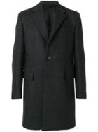 Prada Checked Coat - Grey