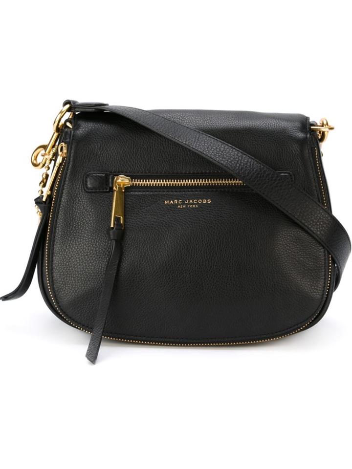 Marc Jacobs Recruit Saddle Crossbody Bag, Women's, Black, Calf Leather