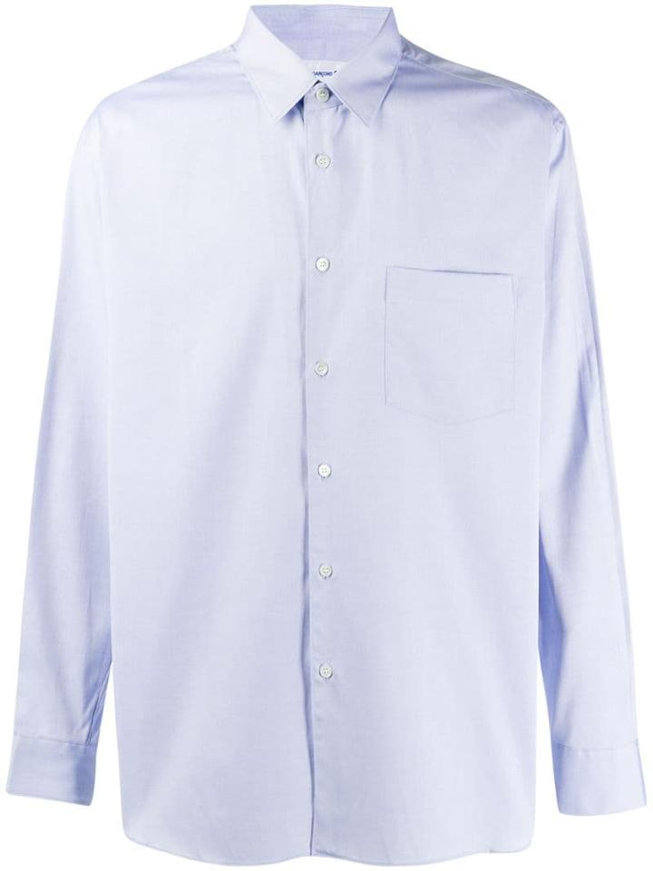 Comme Des Garçons Shirt Draped Detail Shirt - Blue