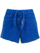 Nk Lace Up Shorts - Blue