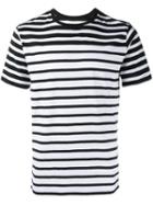 Rag & Bone Striped T-shirt, Men's, Size: Large, Black, Cotton
