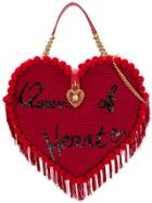 Dolce & Gabbana Embroidered Heart-shaped Bag