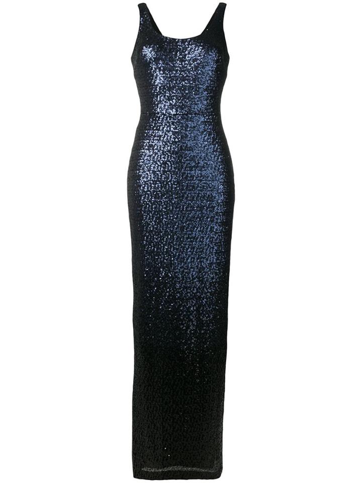 Lauren Ralph Lauren Sequin Sleeveless Dress - Blue