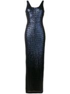 Lauren Ralph Lauren Sequin Sleeveless Dress - Blue