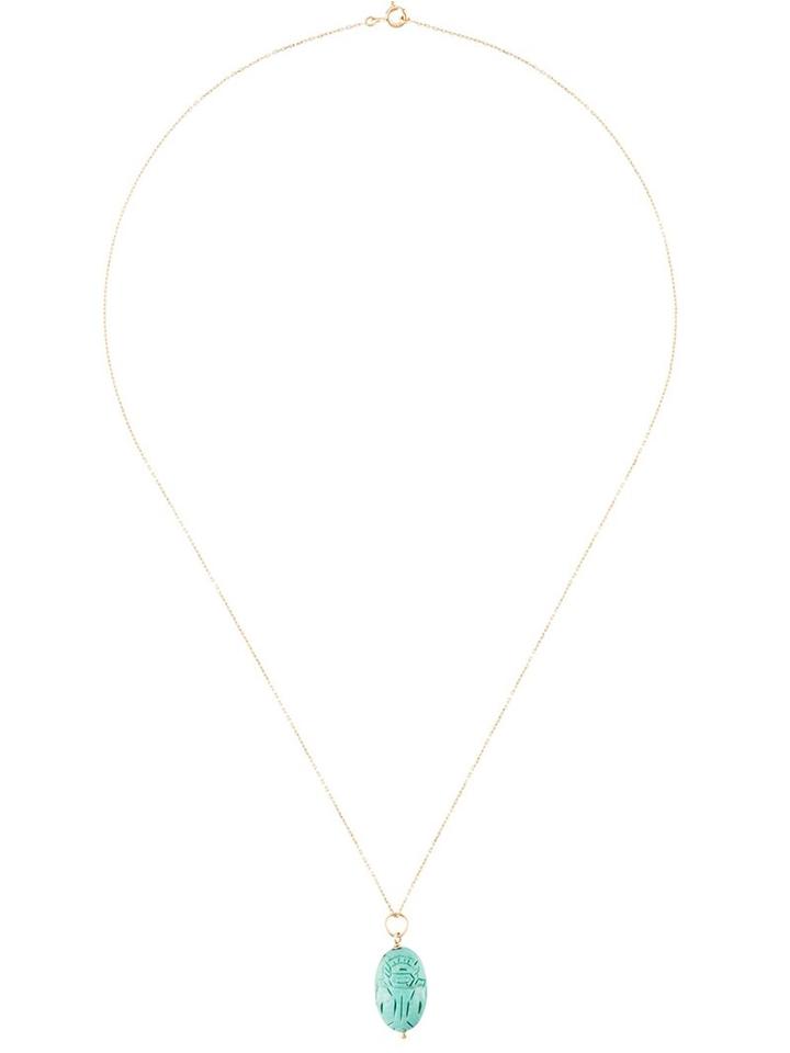 Aurelie Bidermann 'scarab' Turquoise Pendant, Women's