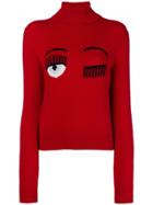 Chiara Ferragni Flirting Turtleneck Sweater - Red