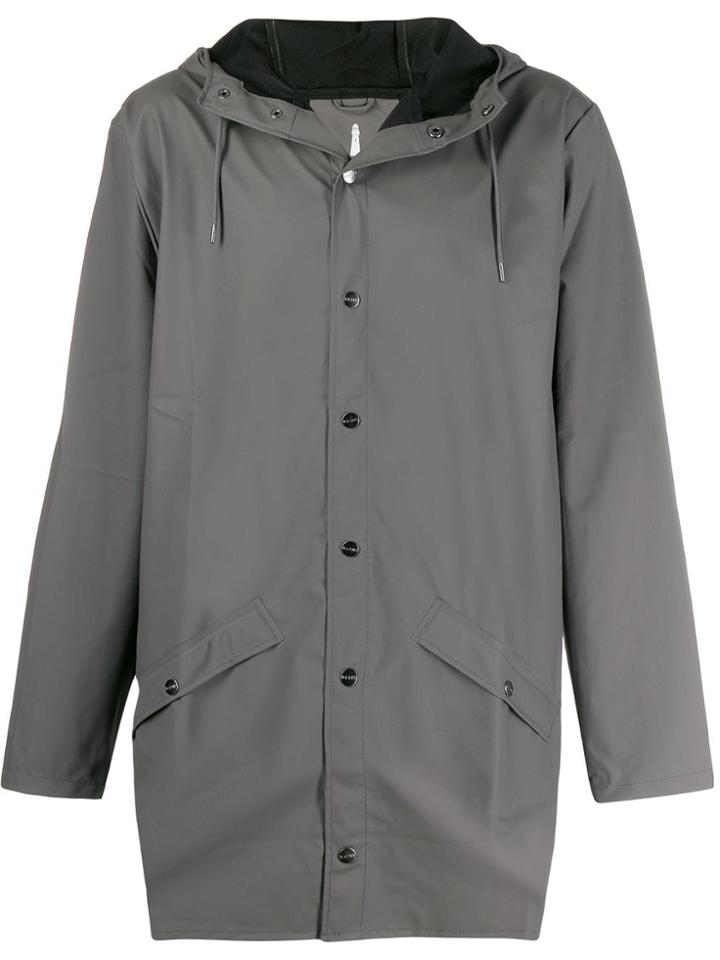 Rains Long Jacketcharcoal - Grey