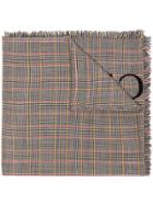 Gucci Houndstooth Check Large Scarf - Black