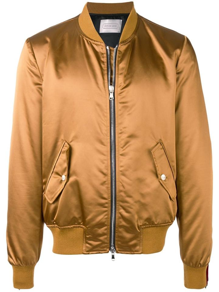 Route Des Garden Metallic Bomber Jacket - Gold