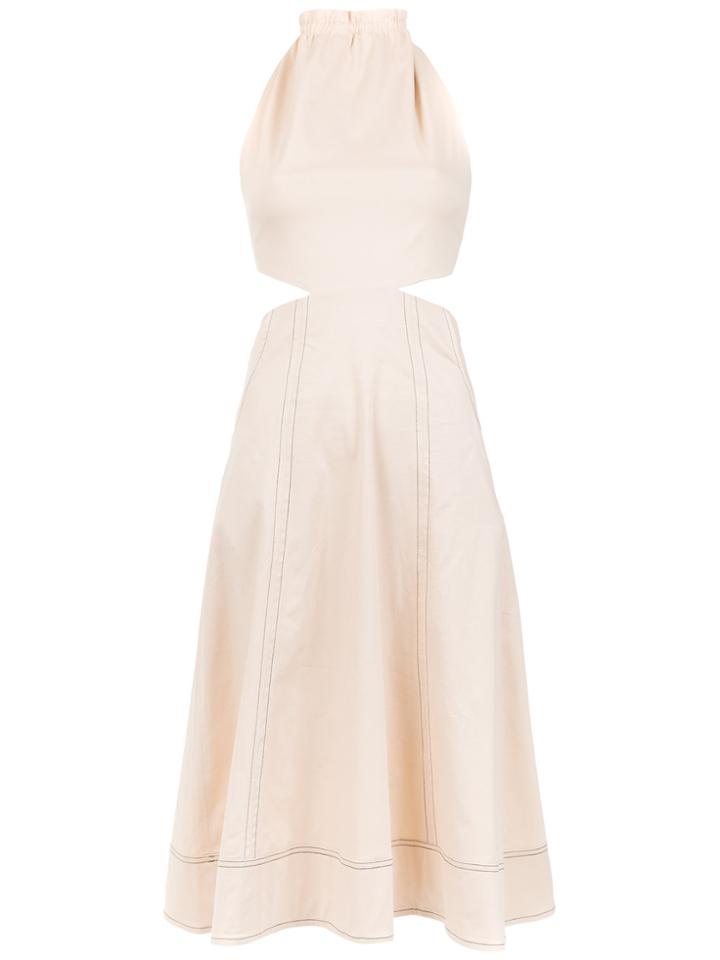 Lilly Sarti Gabardine Dress - Nude & Neutrals
