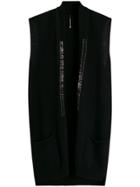 Pierantoniogaspari Pin-embellished Sleeveless Cardigan - Brown
