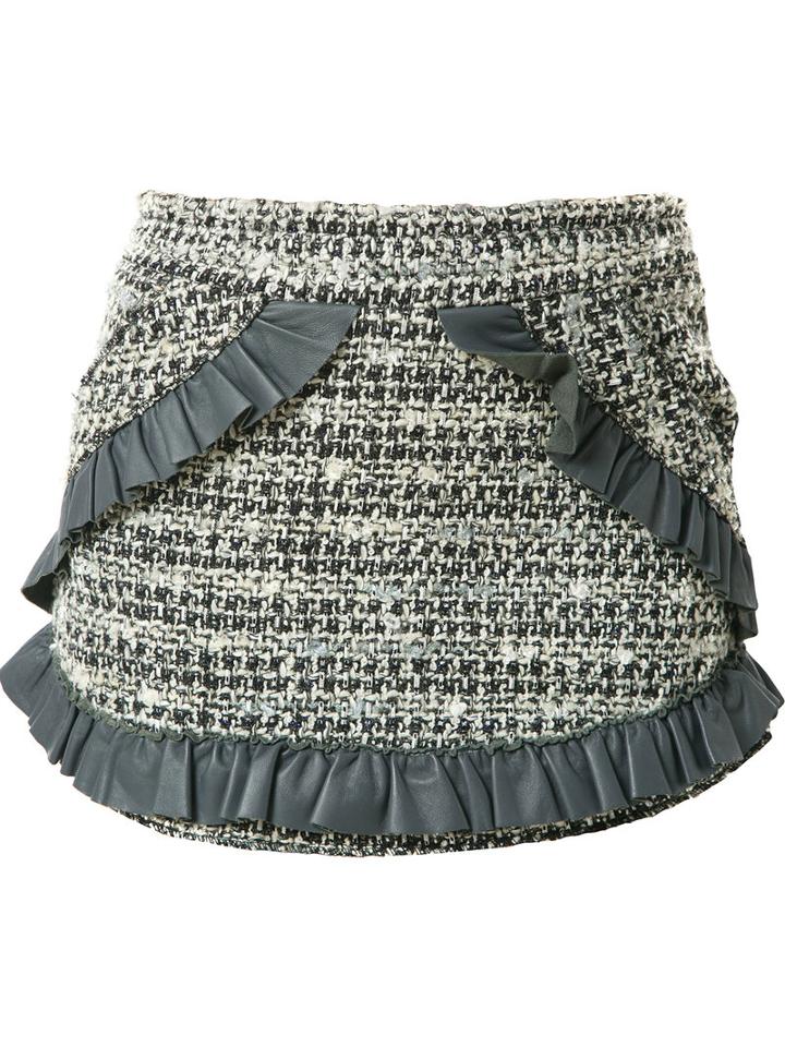 Tweed Skorts - Women - Acrylic/polyester/wool - G, Grey, Acrylic/polyester/wool, Andrea Bogosian