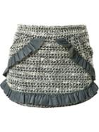 Tweed Skorts - Women - Acrylic/polyester/wool - G, Grey, Acrylic/polyester/wool, Andrea Bogosian